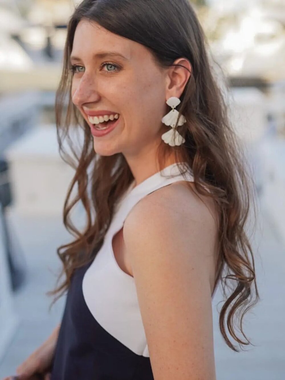 NWT St. Armands Designs of Sarasota  Mermaid Shell Drop Earrings